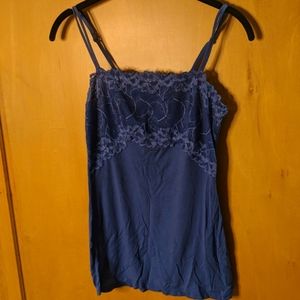 Blue Lacey Cami